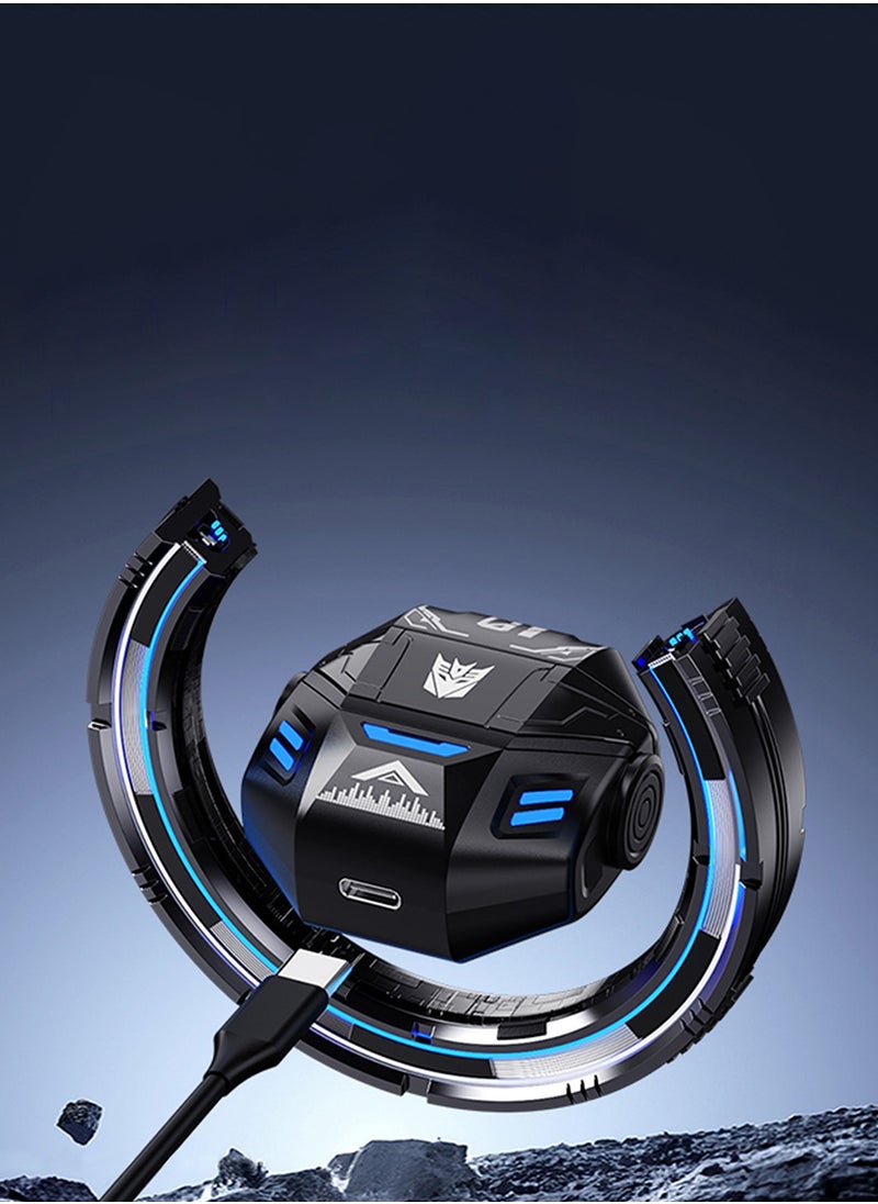 TF-T36 TWS Bluetooth Earbuds, 10mm Dynamic Drivers, Bluetooth 5.3, Noise Isolation, 30H Battery Life – Black