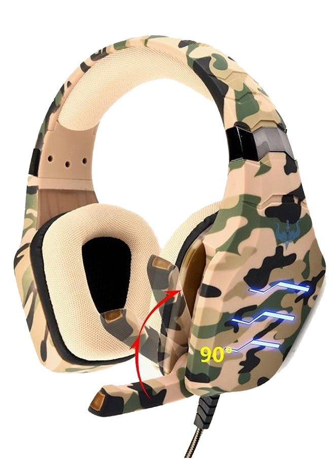 Stereo Gaming Headset GP60M Wired Built-in Microphone and Noise Isolation 3.5mm Jack for Mobile, PS4, and Multi-Platform Gaming -  Camouflage