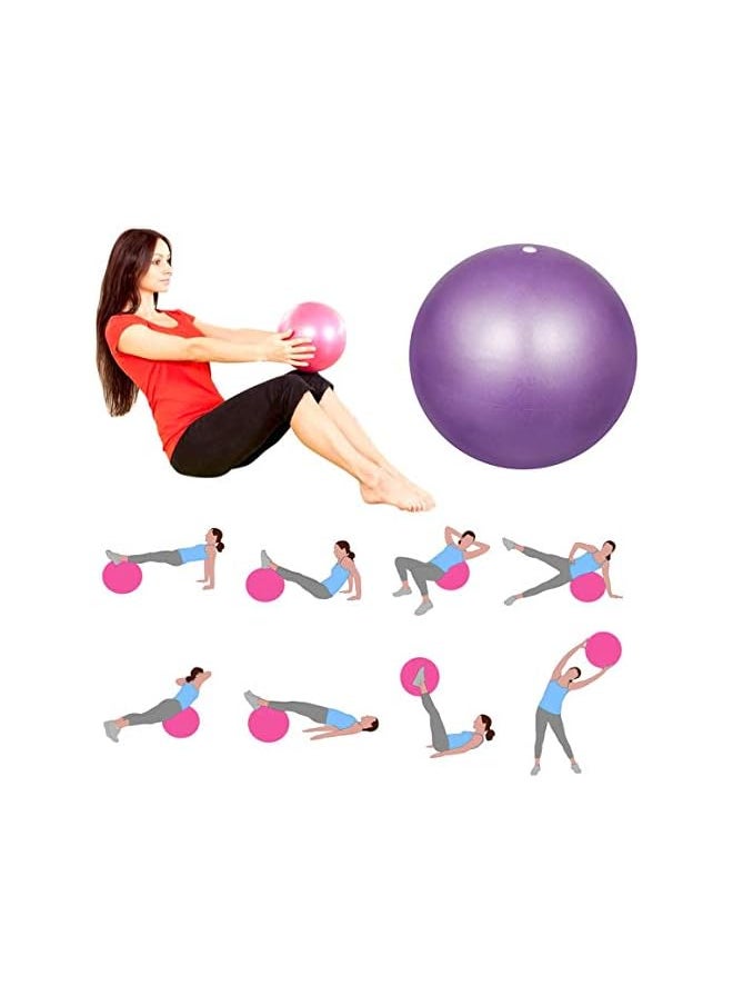 promass 2 Pack Pilates Ball, Antiskid ball, Mini Exercise Ball with Inflatable Pipette for Yoga, Pilate, Office Ball Chair, Classroom Flexible Seating and Core Training 9 inch / 23 cm