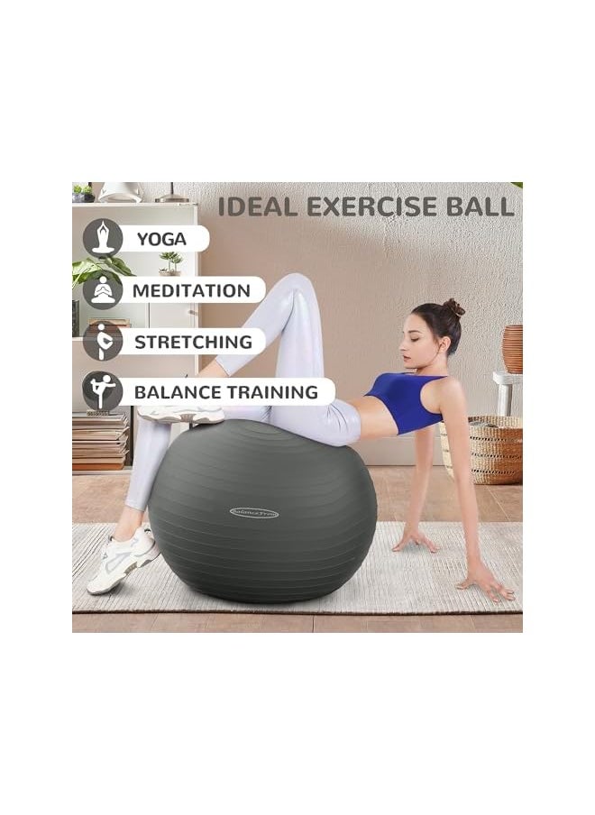 BalanceFrom Anti-Burst and Slip Resistant Exercise Ball Yoga Ball Fitness Ball Birthing Ball with Quick Pump, 2,000-Pound Capacity