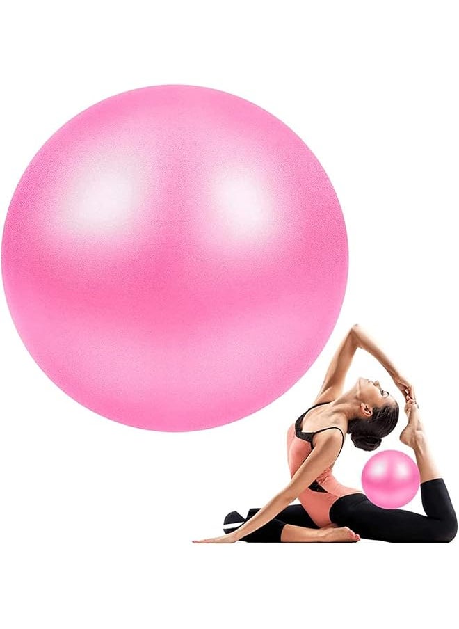 promass Mini Gym Ball, Small Exercise Ball with Inflatable Straw for Yoga, Pilates, Stability, Barre, Physical Therapy, Stretching and Core Training, Improves Balance, Strength (Home & Gym & Office)