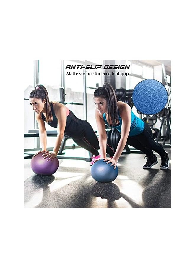 2x Soft Pilates Ball, 9 Inch Exercise Ball, Barre Ball, Mini Gym Ball, Pilates, Yoga, Core Training and Physical Therapy, Improves Balance, 23cm