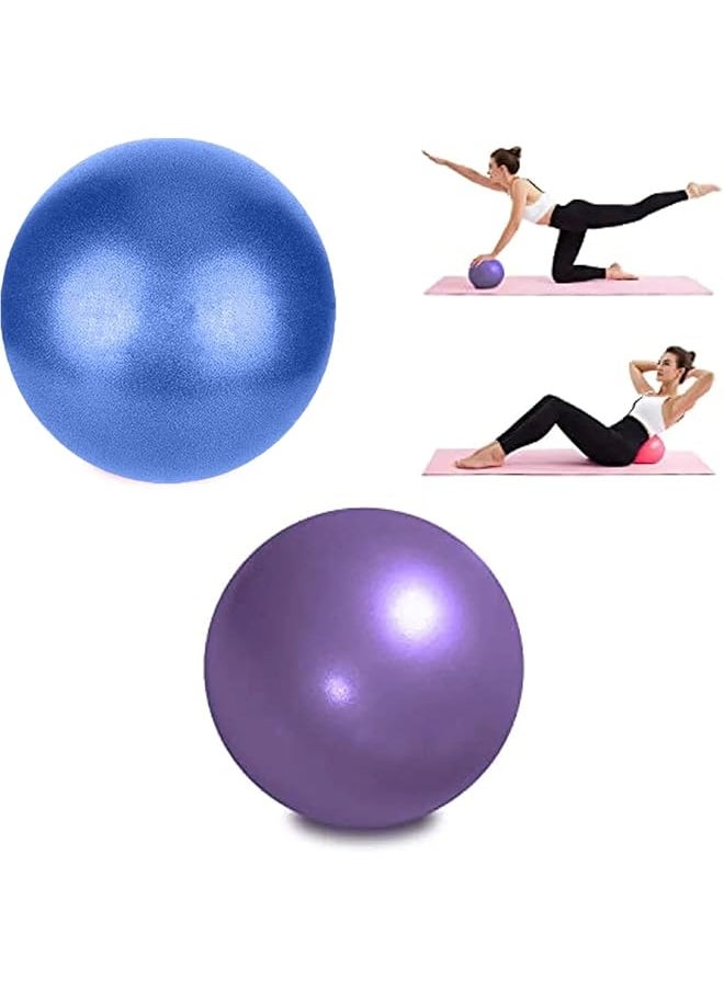 2x Soft Pilates Ball, 9 Inch Exercise Ball, Barre Ball, Mini Gym Ball, Pilates, Yoga, Core Training and Physical Therapy, Improves Balance, 23cm