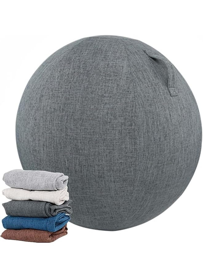 promass Yoga Ball Cover, Breathable Fabric Ball Dust Protection with Handle Anti-Scratch 55 65 75cm Fitness Ball Foldable Fabric Cover for Fitness Ball Office Ball Balance Ball Exercise Ball Cover