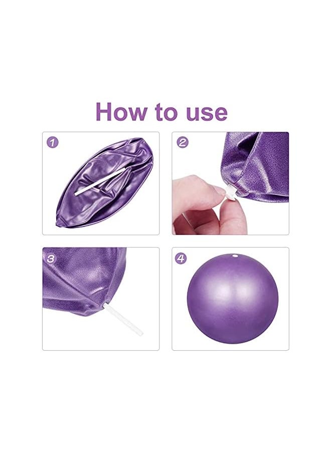 promass Small Exercise Ball 2 Pack Pilates Ball, Antiskid ball, Mini Exercise Ball with Inflatable Pipette for Yoga, Pilate, Office Ball Chair, Classroom Flexible Seating and Core Training