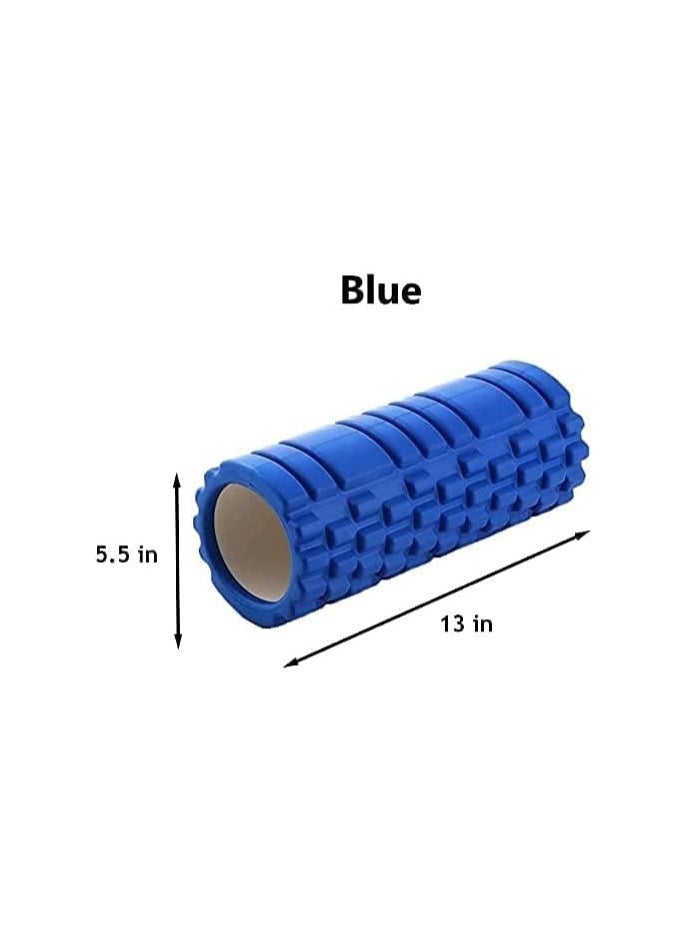 Yoga Foam Roller Floating Point Gym Physio Massage Fitness Equipment Massager for Muscle Multicolor (Blue) - 35cm