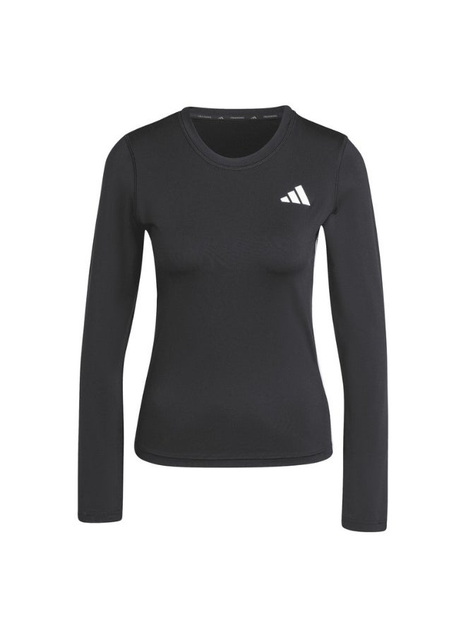 adidas WE 3S LS Black Training T-SHIRTS for Women - 2XS