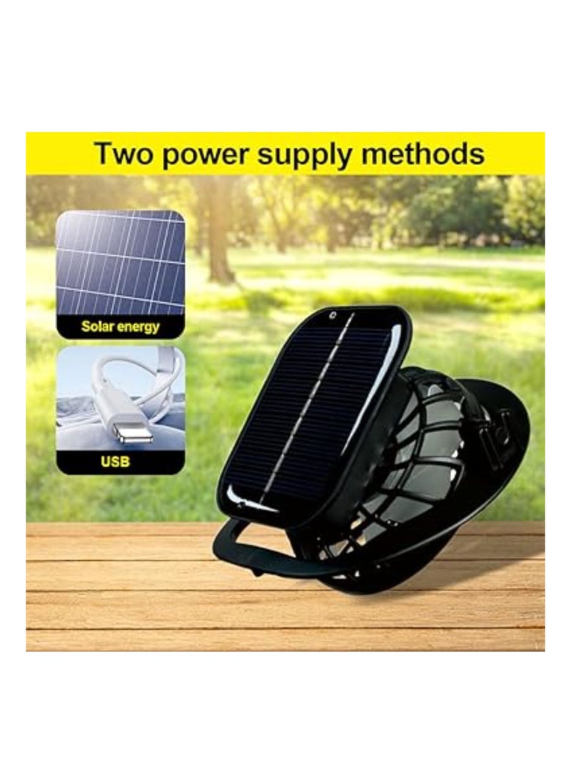 Wide Brim Solar Fan Outdoor Fishing Hat-Solar & USB Charging, Sunscreen Sun Hat with Fan, Solar Fan Hat Upf50+, Upgraded Sun Visor Hat, Speeds Fan Wide Brim Beach Visor