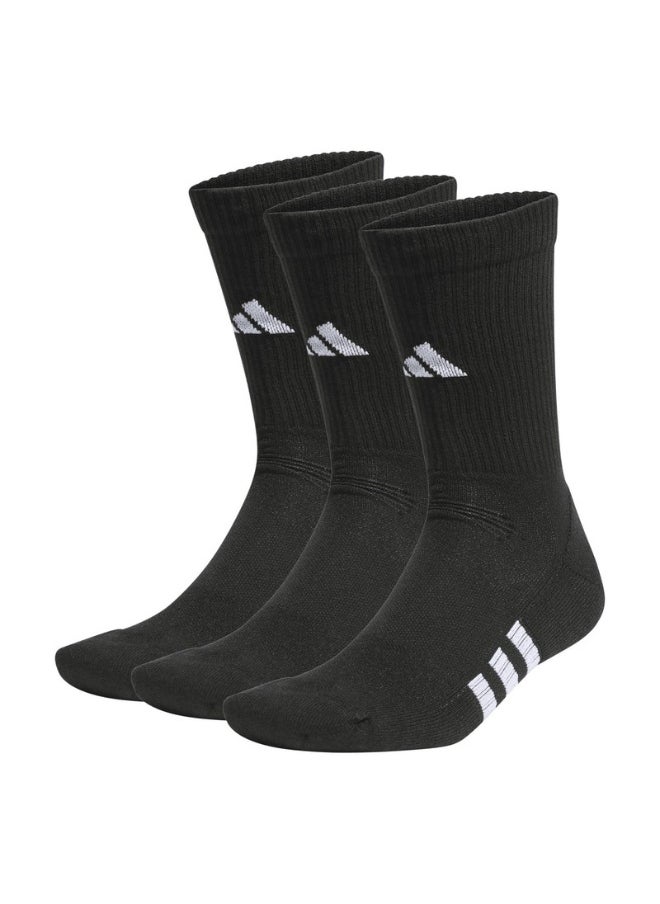 Prf Cush Crew3P Black Training Socks Kxl