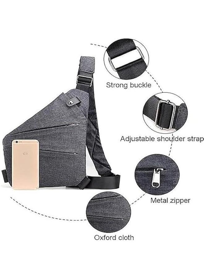 Slim Crossbody Travel Bag with Anti-Theft Protection