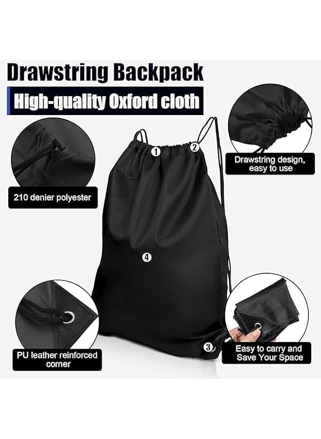 promass Drawstring Gym Bag, 3 Pcs Draw String Bags, Water Resistant Sport Gym Sack for Sports, Gym, Travel, Swimming, Beach, Unisex