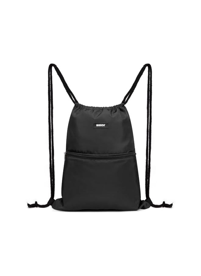 promass Drawstring Backpack String Bag Sackpack Cinch Water Resistant Nylon for Gym Shopping Sport Yoga