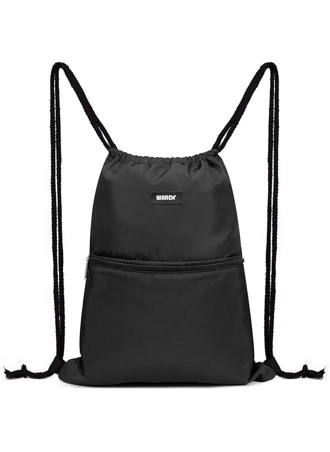 promass Drawstring Backpack String Bag Sackpack Cinch Water Resistant Nylon for Gym Shopping Sport Yoga