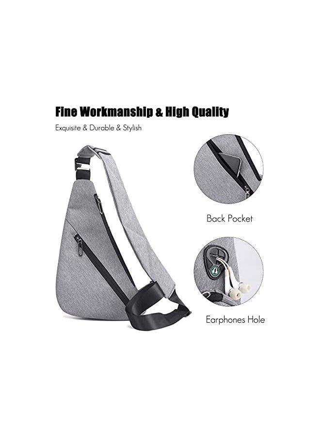 Ultralight Chest Bag Men's Sling Bag Shoulder Bag Sports Bag Crossbody Bag for Outdoor Travel Hiking Jogging Crosscover Daypacks, One Size