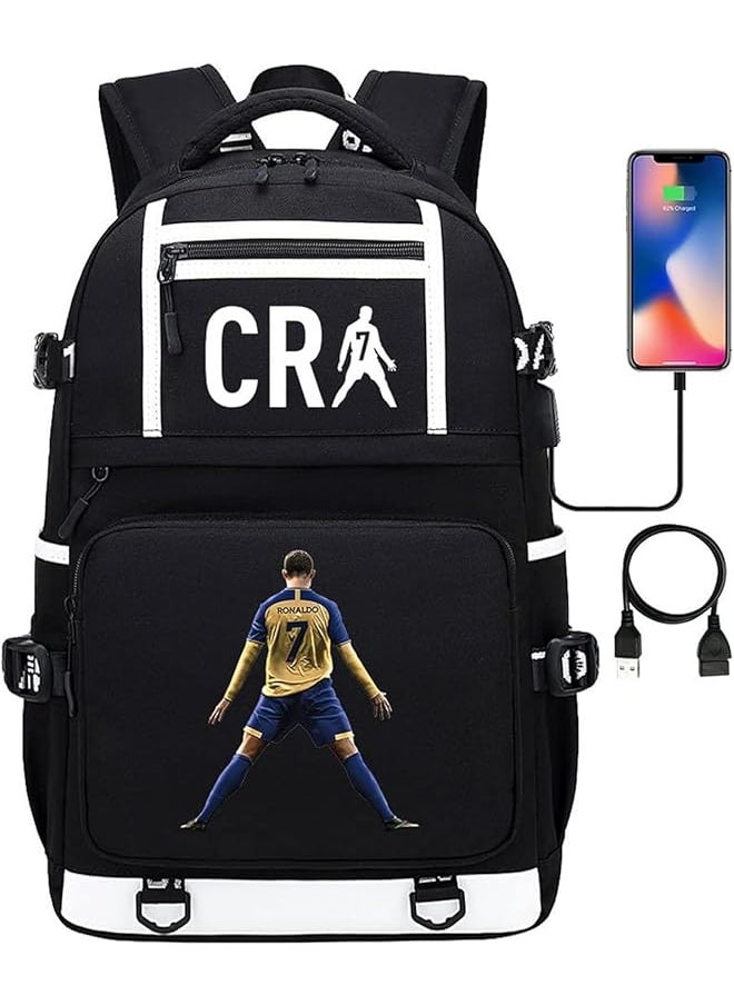 C Ronaldo Bag Sackpack Backpack Sports Bags Fashion for Women Men Girls Boys Kids