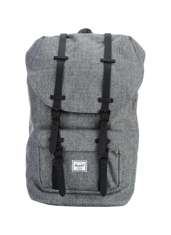 Herschel Supply Co. Men Herschel Little America Backpack, Raven Crosshatch/Black, Classic 25.0L, Little America Laptop Backpack