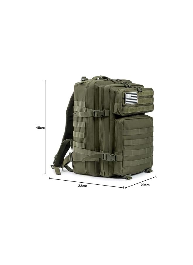 promass 45L Military Tactical Backpacks Molle Army Assault Pack 3 Day Bug Out Survival Bag Hiking Treeking Rucksack