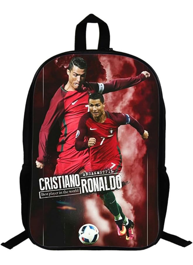 C Ronaldo Children Backpack Daypack Schoolbag Teen Boys School Book bag