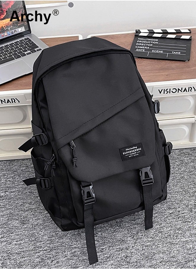 College Students Casual Daypack Fit 15.6 Inch Laptop Bag Men and Women Backpack School Backpack Work Backpack New Simple Backpack Laptop Bag Waterproof Laptop Interlayer for Teen Boys and Girls