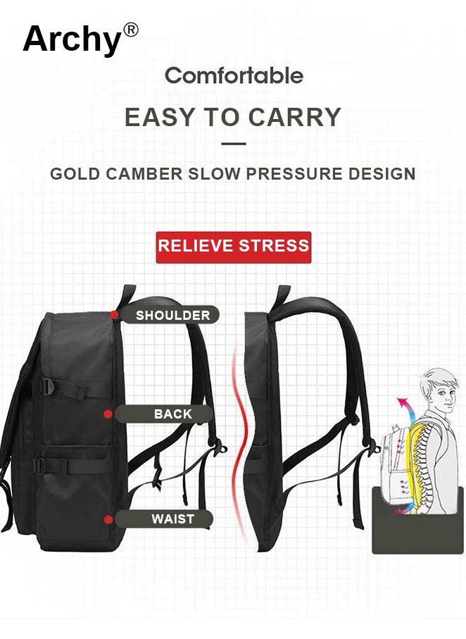 College Students Casual Daypack Fit 15.6 Inch Laptop Bag Men and Women Backpack School Backpack Work Backpack New Simple Backpack Laptop Bag Waterproof Laptop Interlayer for Teen Boys and Girls