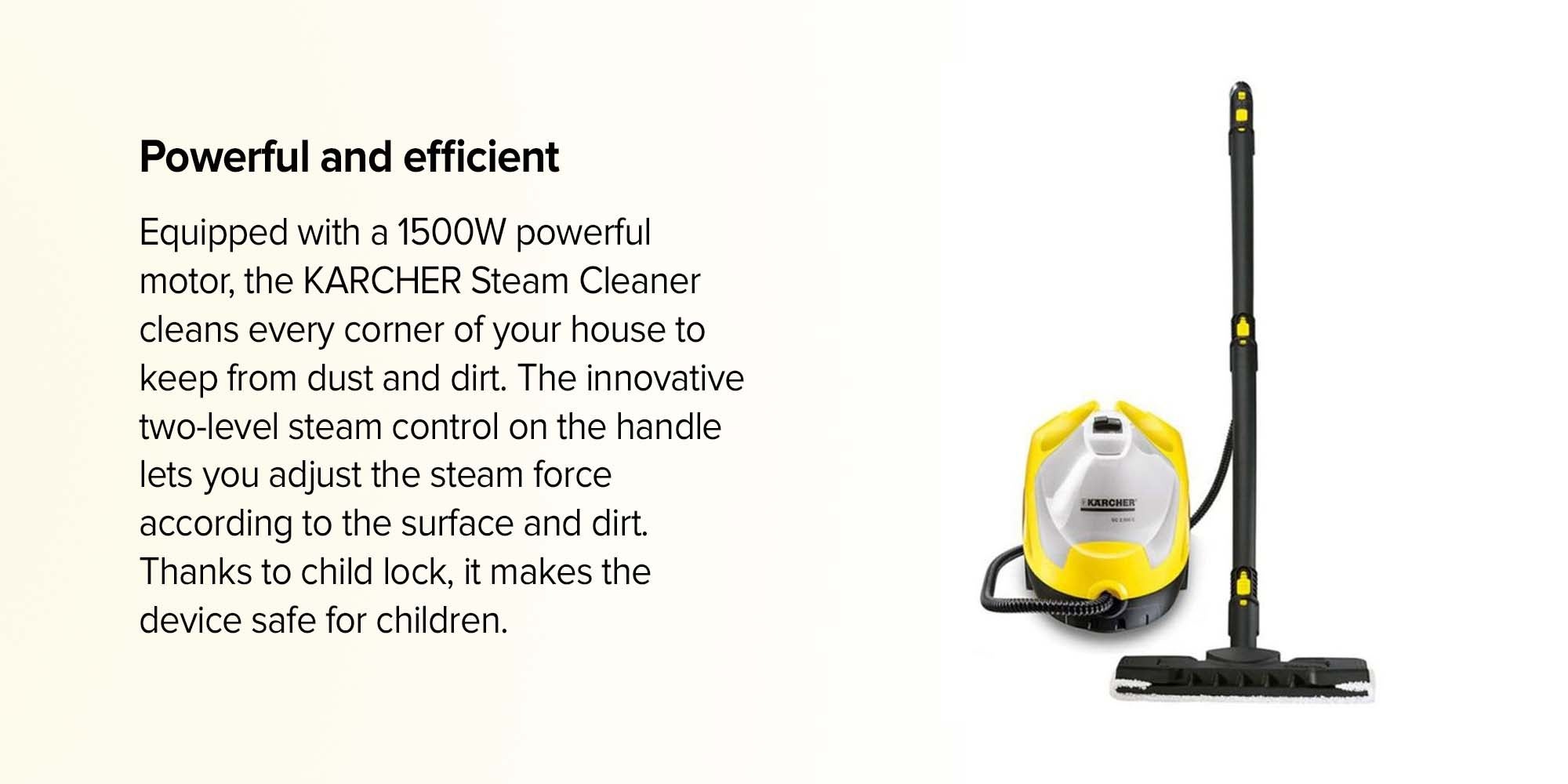 Steam Cleaner 0.8 L SC 2.500 C Grey/Yellow/Black