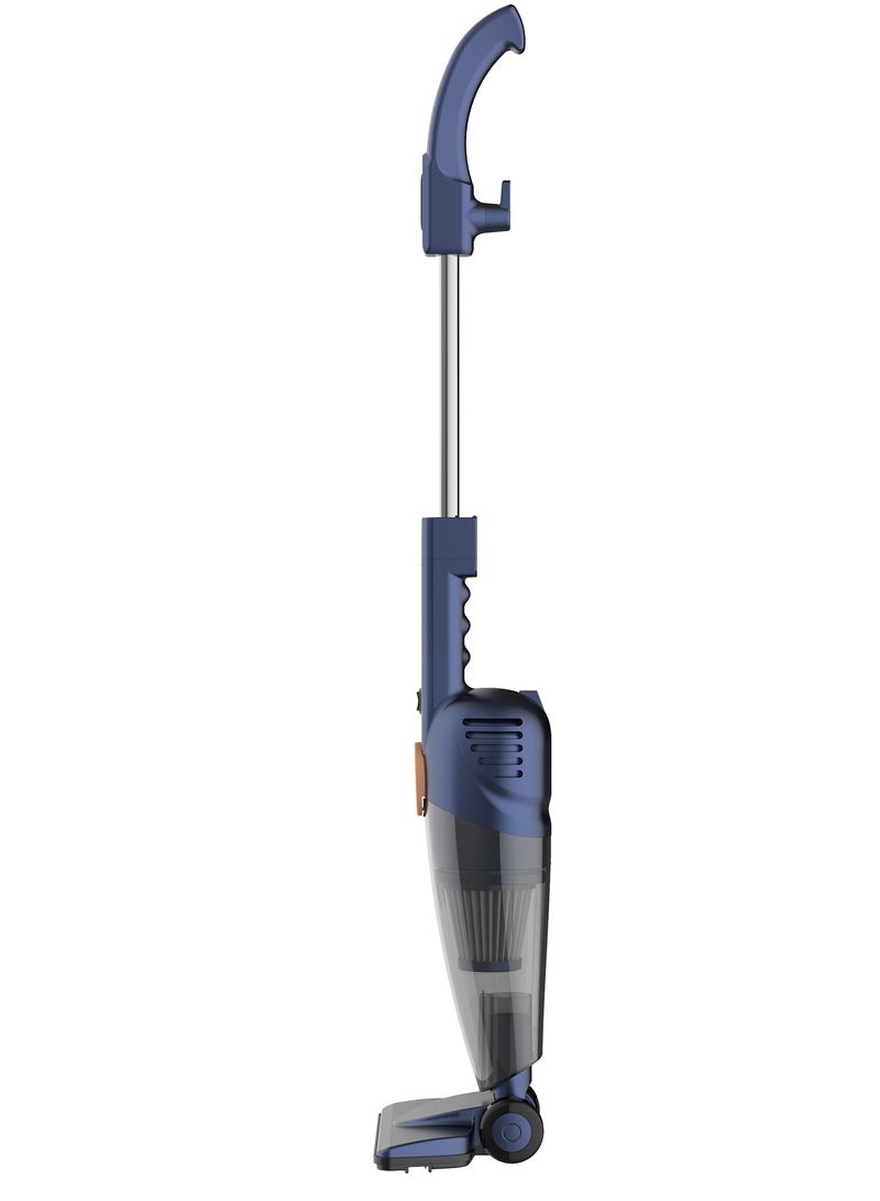 Vacuum Cleaner, Light Weight Handheld Vacuum Cleaner, 12kPa Strong Suction, Three Brush Heads, Triple Layer Filtration, 1.2L Large Dust Cup, Washable Filter and Easy to Assemble - 1.2 L 600 W DX115C-Pro Blue
