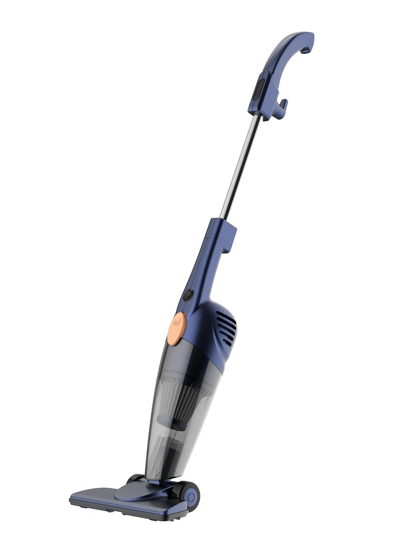 Vacuum Cleaner, Light Weight Handheld Vacuum Cleaner, 12kPa Strong Suction, Three Brush Heads, Triple Layer Filtration, 1.2L Large Dust Cup, Washable Filter and Easy to Assemble - 1.2 L 600 W DX115C-Pro Blue