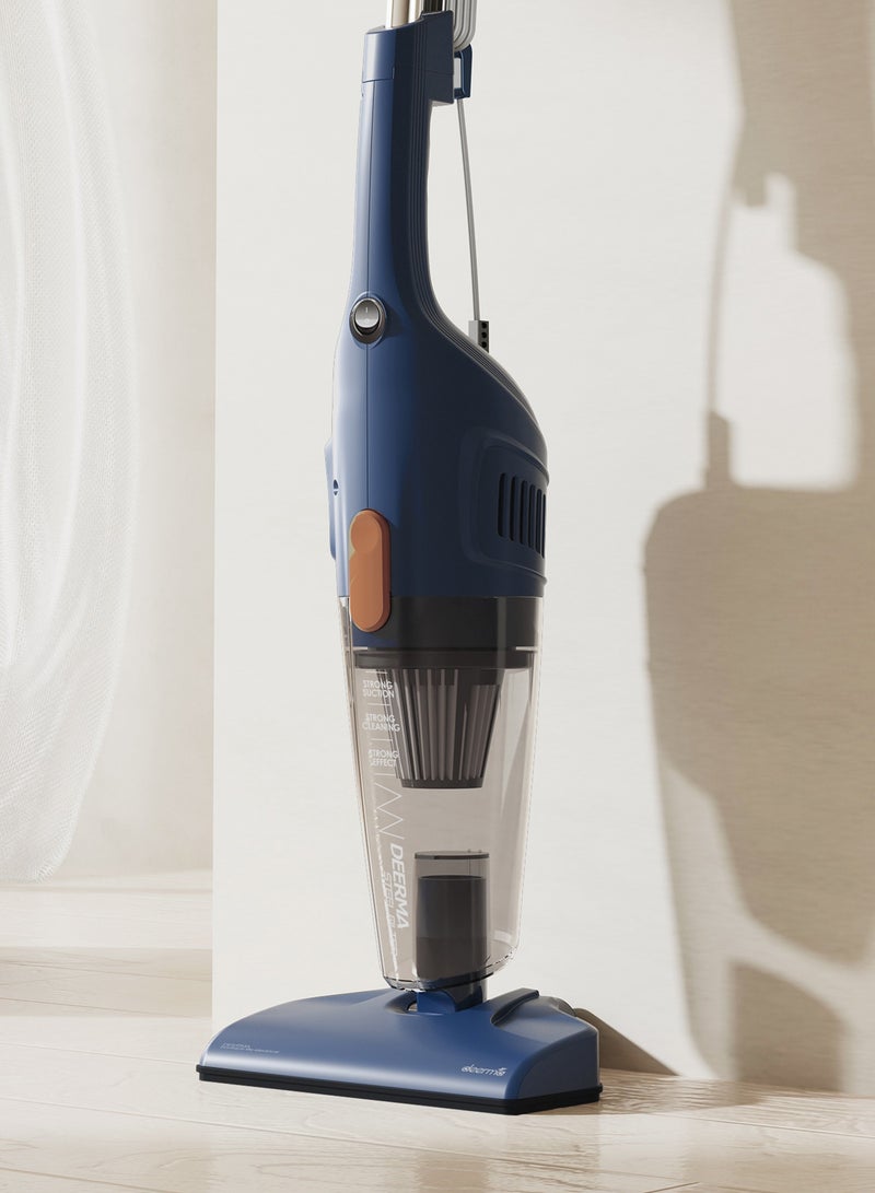 Vacuum Cleaner, Light Weight Handheld Vacuum Cleaner, 12kPa Strong Suction, Three Brush Heads, Triple Layer Filtration, 1.2L Large Dust Cup, Washable Filter and Easy to Assemble - 1.2 L 600 W DX115C-Pro Blue