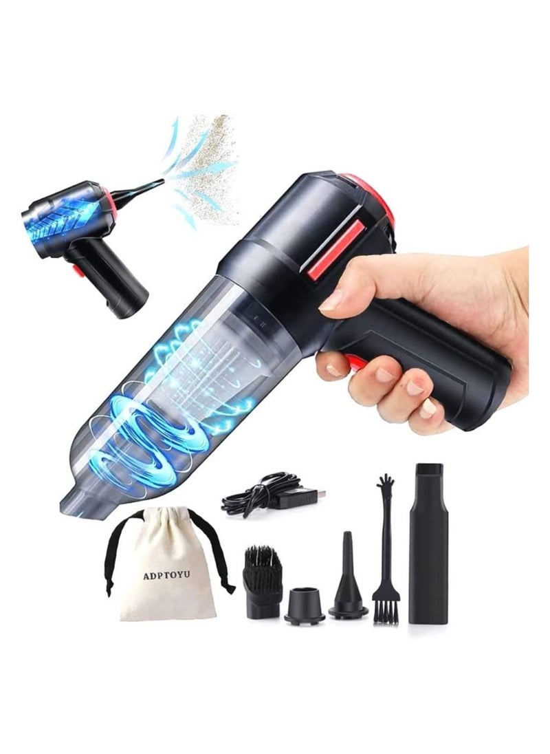 3-in-1 Portable Small Cordless handheld Vacuum Cleaner Rechargeable with 9000PA Powerful Suction for Car/Office/Home