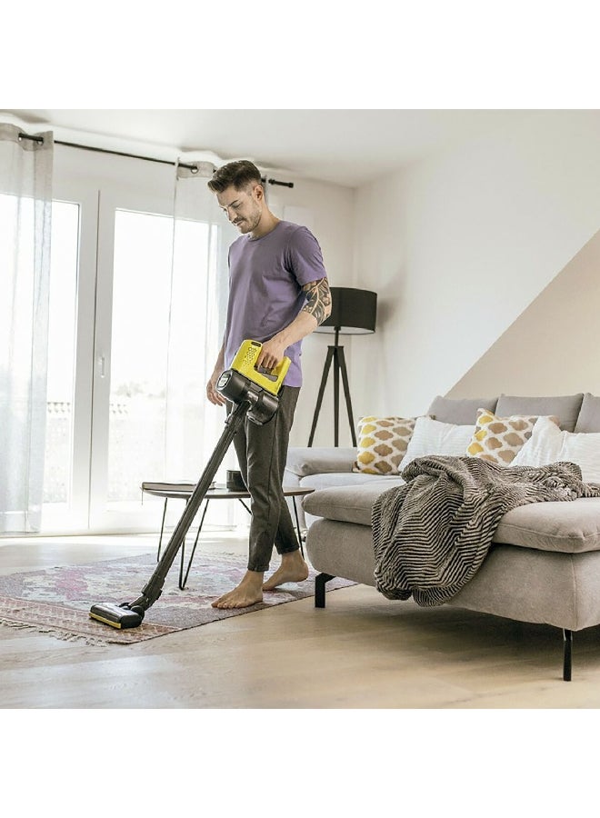 Two Stage Power Control VC4 Cordless Stick Vacuum Cleaner Black and Yellow JE1.198-621 160 W JE1.198-621 Black/Yellow