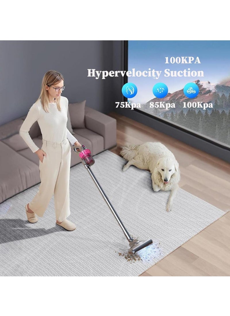 4-in-1 Cordless Vacuum Cleaner – 10,000Pa Powerful Suction, UV Mite Remover, Ultra-Quiet & Lightweight with HEPA Filter for Home, Car, Pet & Carpet Cleaning