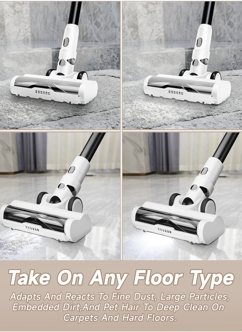 UltraClean Max Cordless Stick Vacuum with Self-Emptying Station, Powerful 28KPA Brushless Motor, 3-Speed Adjustable Suction, Smart LED Display, and Advanced Deep Cleaning Technology for Effortless Home Maintenance