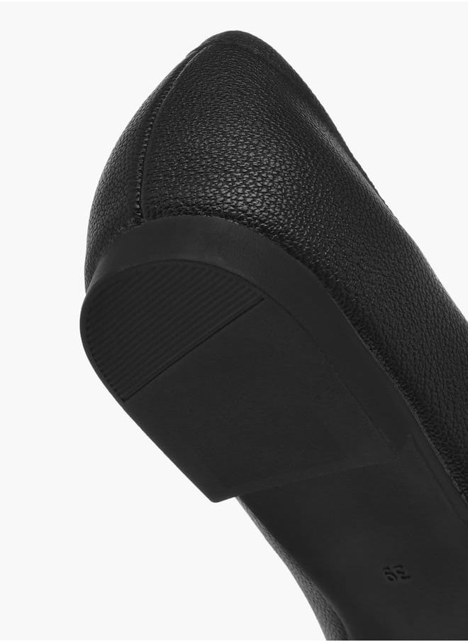 Women's Solid Slip-On Loafers with Charm Detail