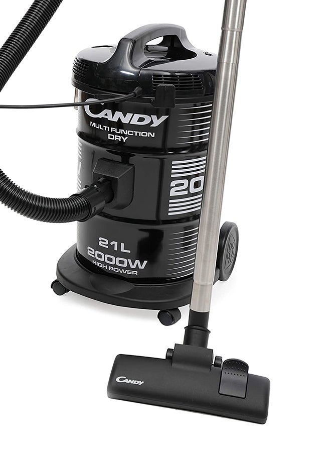 Drum Vacuum Cleaner 18 L 1800 W TDC1800 001 Black