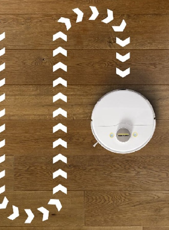 RCV Battery Powered 3 Robotic Vacuum Cleaner With Wiping Function 3.7 kg 15 W JE1.269-621 White