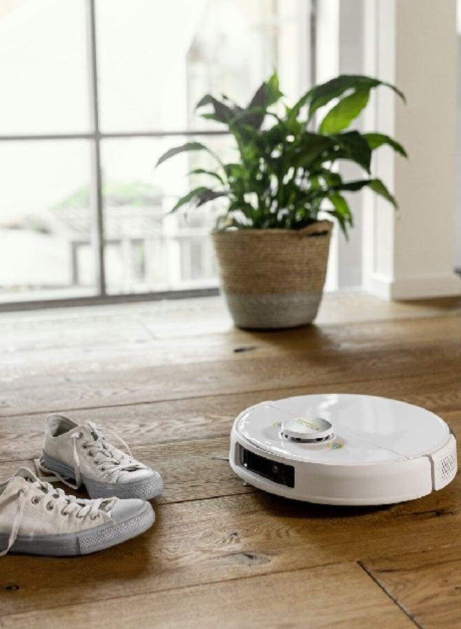 RCV Battery Powered 3 Robotic Vacuum Cleaner With Wiping Function 3.7 kg 15 W JE1.269-621 White