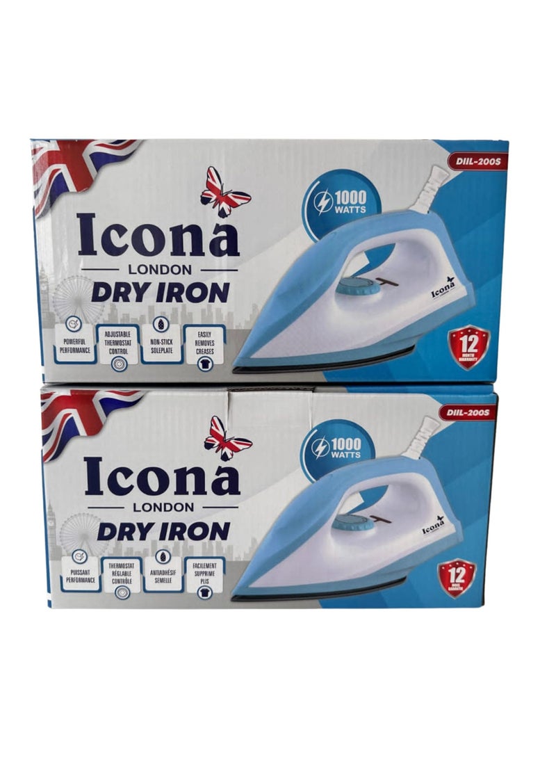 Icona High Power Multifunctional Portable Steam Iron – Vertical Steam Iron for Clothes, Compact and Travel-Friendly with Anti-Drip Technology, Fast Heat-Up, and Durable Design