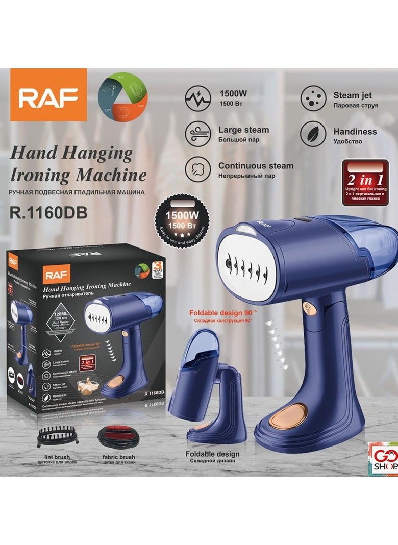 RAF R 1160DB Handheld Garment Steamer, Portable Steamer Garment Iron Used For Ironing Cloths, Portable Clothes Iron With Rapid Heating, Household Appliances