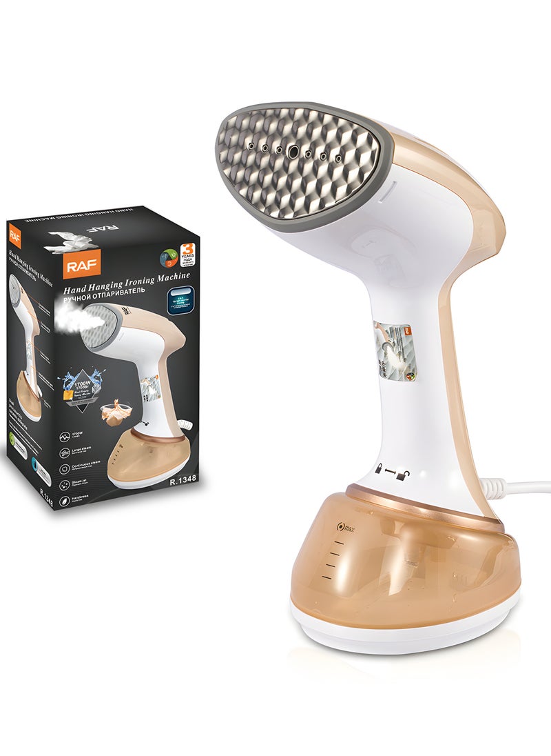 Portable Handheld Clothes Steamer, 1500W, 300ml Detachable Water Tank, Portable Steam Iron, Quick Heat-Up, Continuous Steam Output, Anti-Drip, Travel Friendly