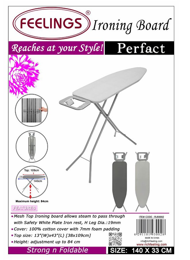 Feelings Ironing Board Perfect Light Grey (140X33 Cm)
