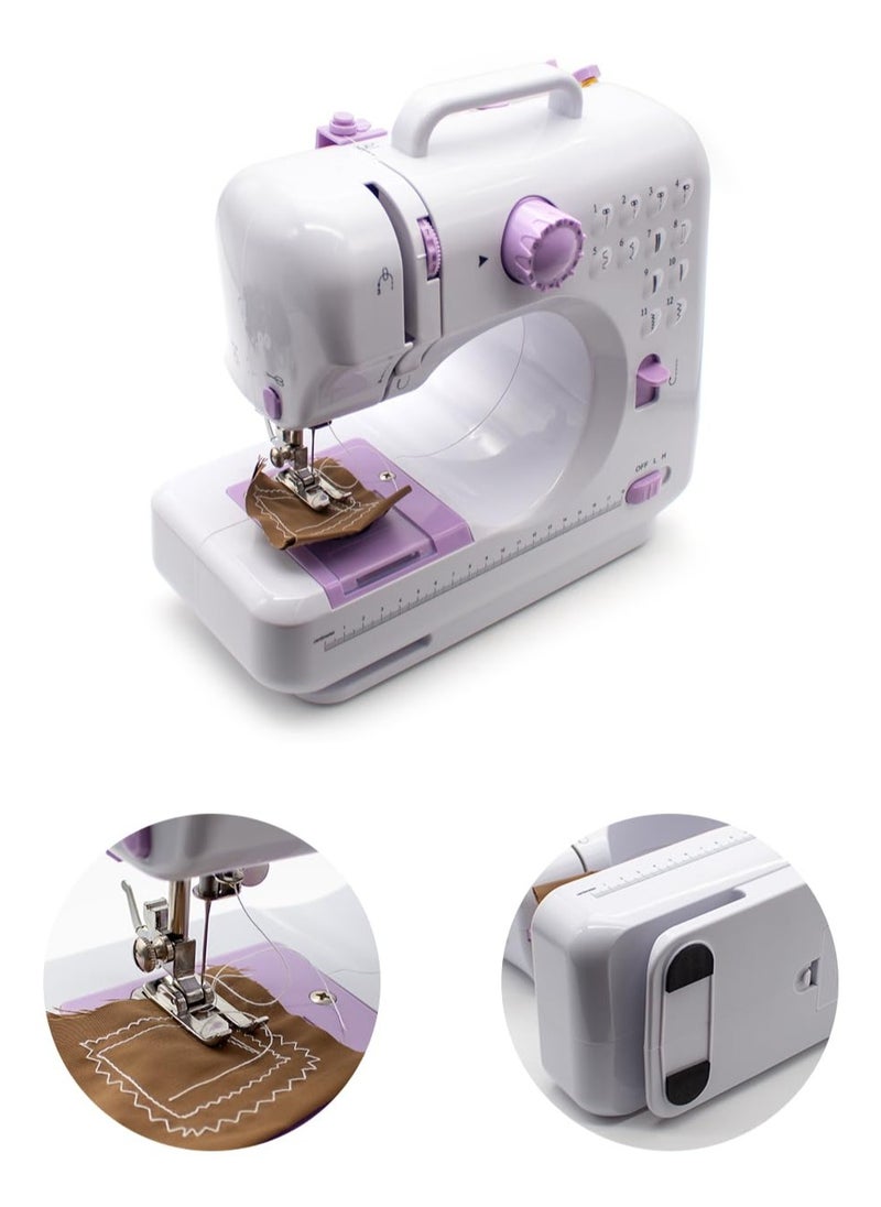 Household Sewing Machine – 505 Upgrade Small Electric Mini Lockstitch Sewing Machine with Multifunction Features