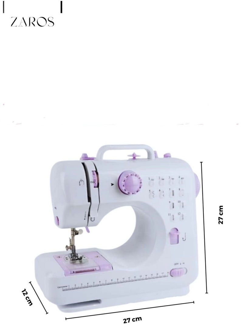 Portable Stitching Sewing Machine with 2 Speeds and 12 Stitches