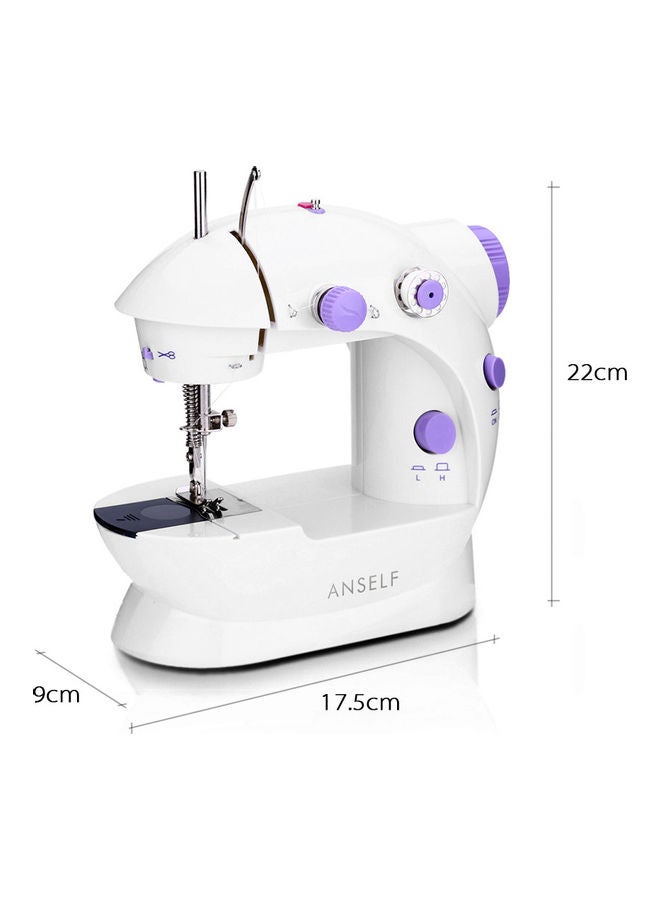 Mini Electric Sewing Machine H46281 White/Purple