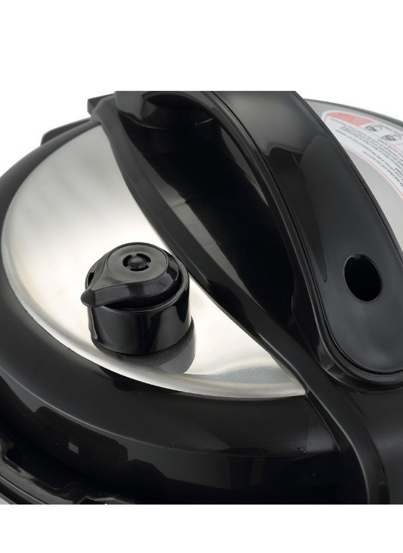 Intelligent electric pressure cooker with 10 levels of safety protection, multifunctional and removable stainless steel inner pot for fast, safe and versatile cooking.
