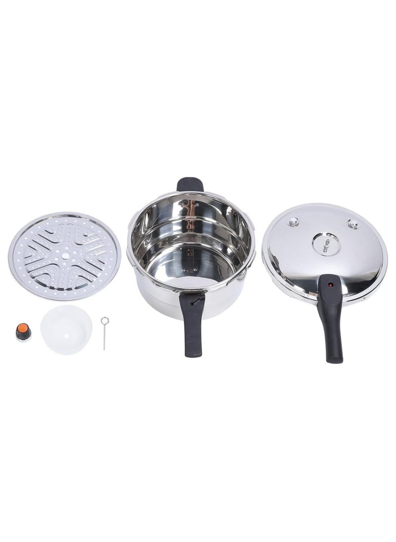 Efficient Large Capacity Stainless Steel Pressure Cooker and Canner for Home Kitchen