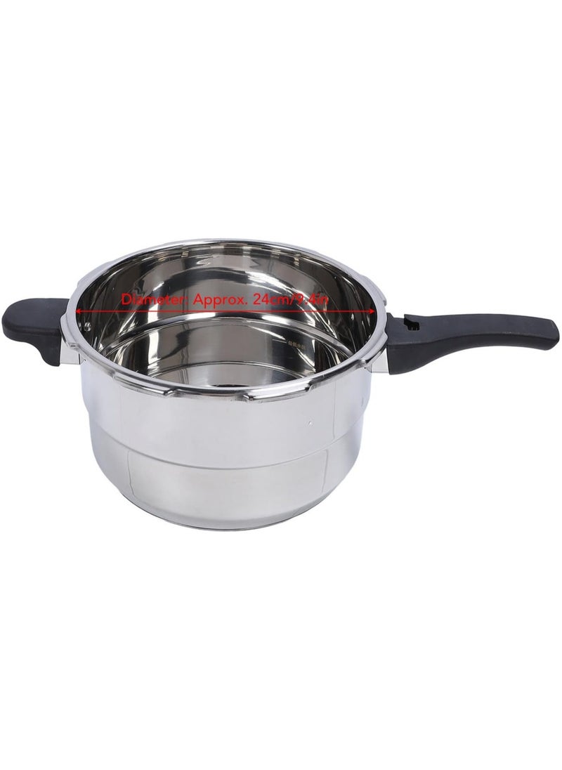 Efficient Large Capacity Stainless Steel Pressure Cooker and Canner for Home Kitchen