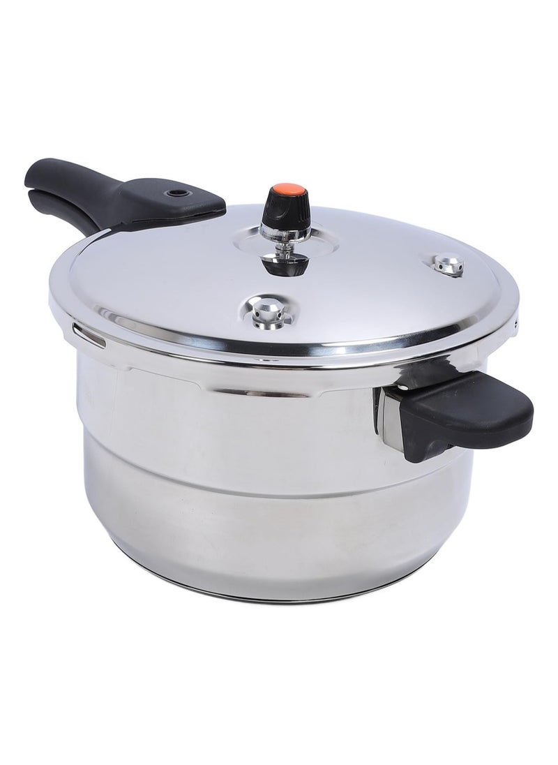 Efficient Large Capacity Stainless Steel Pressure Cooker and Canner for Home Kitchen