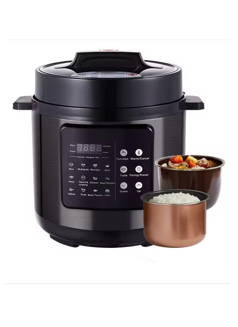 JWS-A13 Smart Electric Pressure Cooker - 6L Large Capacity, 12 Functions, 24 Hours Reservation.