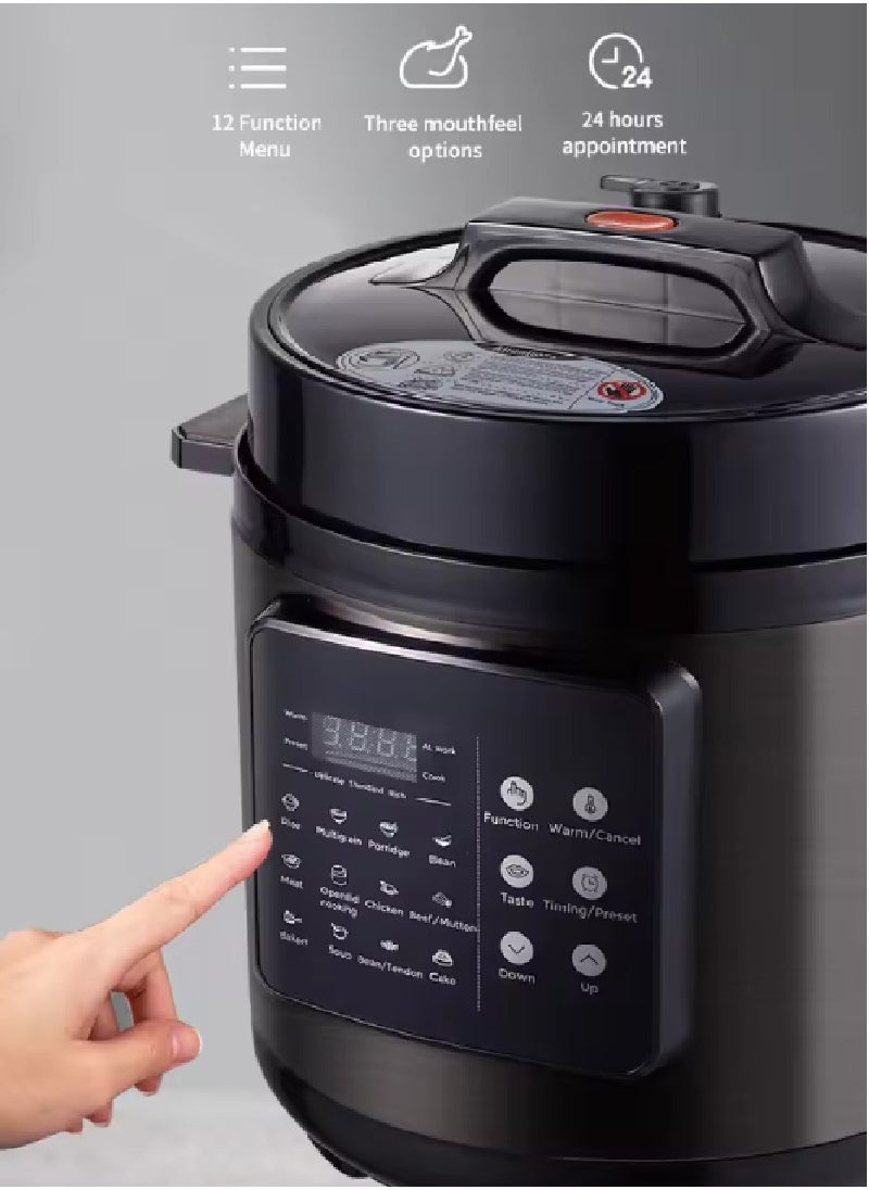 JWS-A13 Smart Electric Pressure Cooker - 6L Large Capacity, 12 Functions, 24 Hours Reservation.