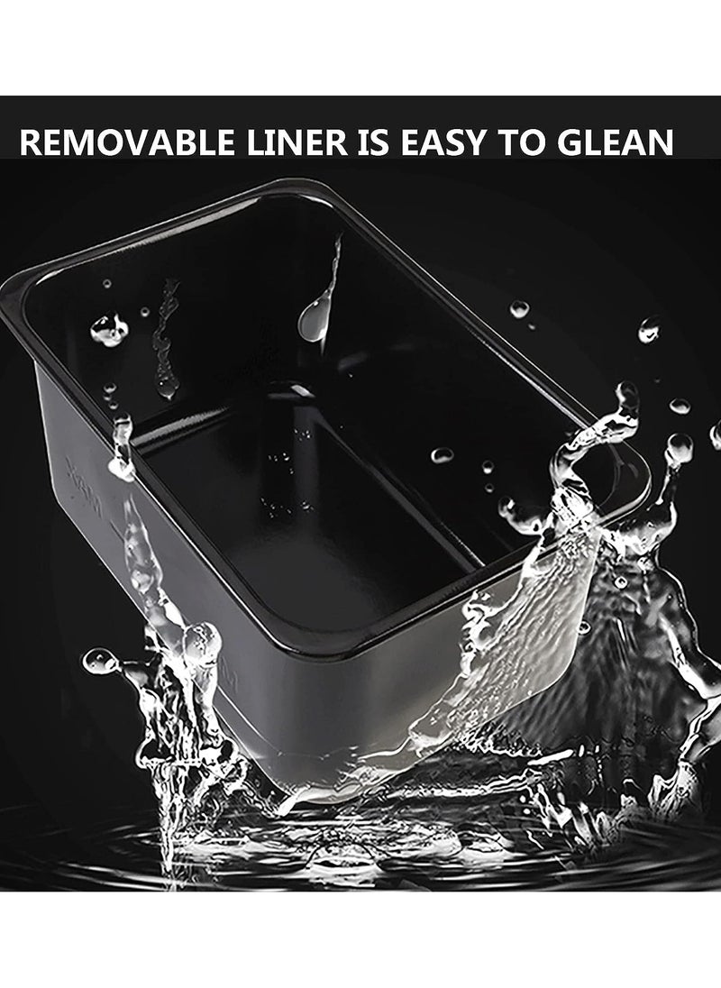 Deep Fryer Stainless Steel 3.0 LTR Capacity Adjustable Temperature Control Stainless Steel Removable Oil Container.